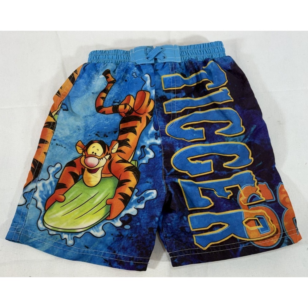Disney Winnie The Pooh Tigger Surf Vintage Swim Trunks Boys Toddler 4T